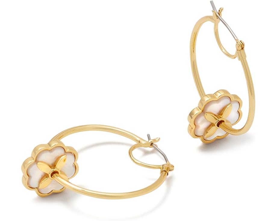 Серьги Heritage Bloom Hoops с цветочным мотивом и цирконием