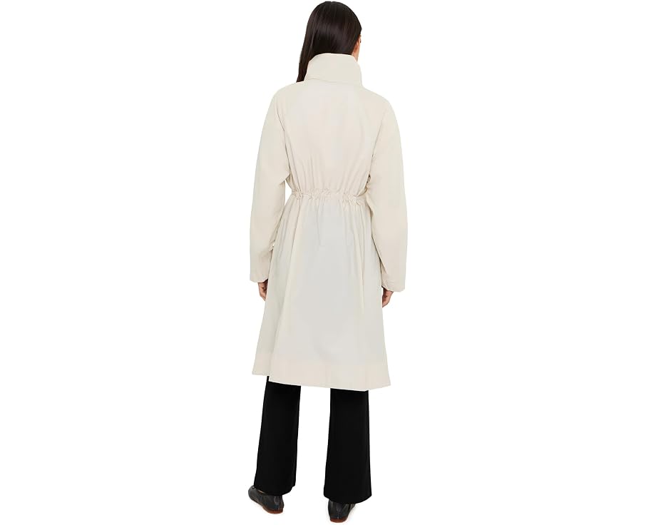 Eileen Fisher Пальто Petite из легкого хлопка с нейлоном и высоким драпированным воротником