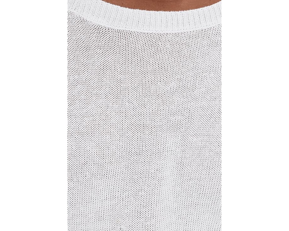 Свитер Eileen Fisher с круглой горловиной из органического льна и хлопка