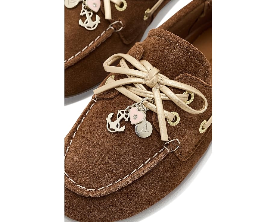 Sperry Slim Boat детские лодочки из замши с декором