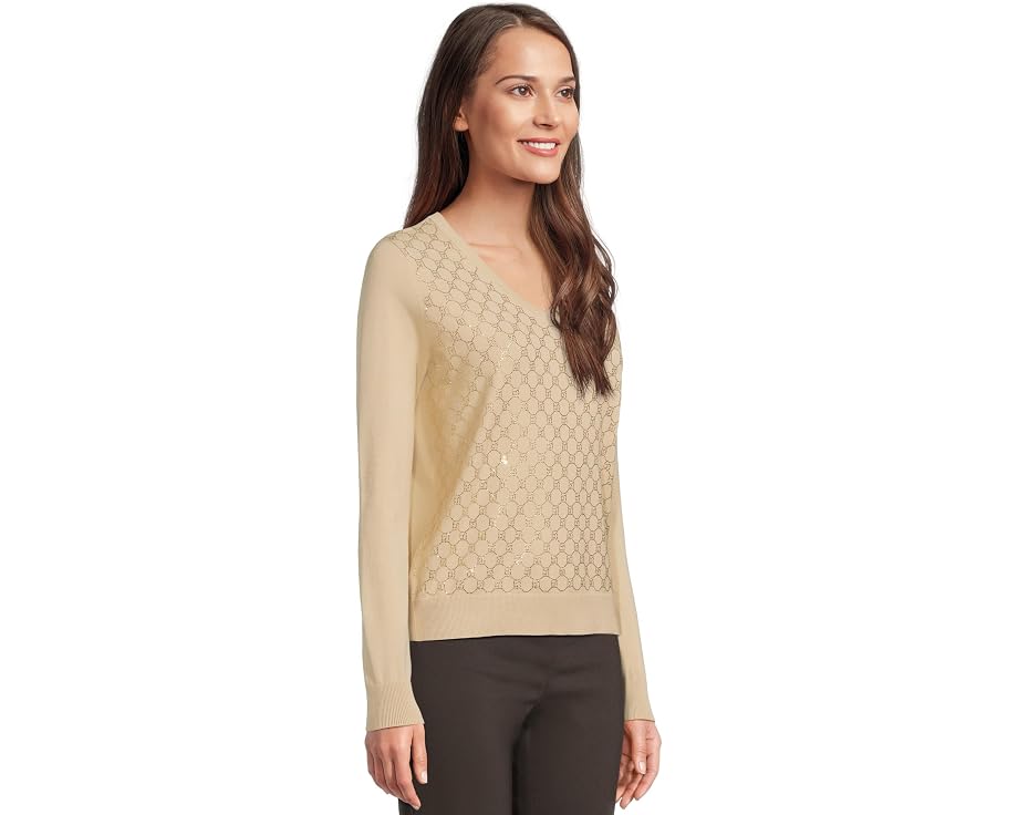 Свитер Elliott Lauren Pop Top с V-образным вырезом и стразами