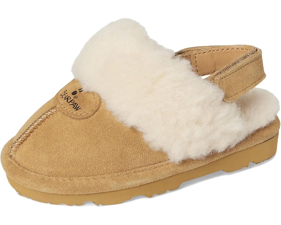 Домашние тапочки Bearpaw Kids Loki с замшевым верхом и подкладкой из смесовой шерсти