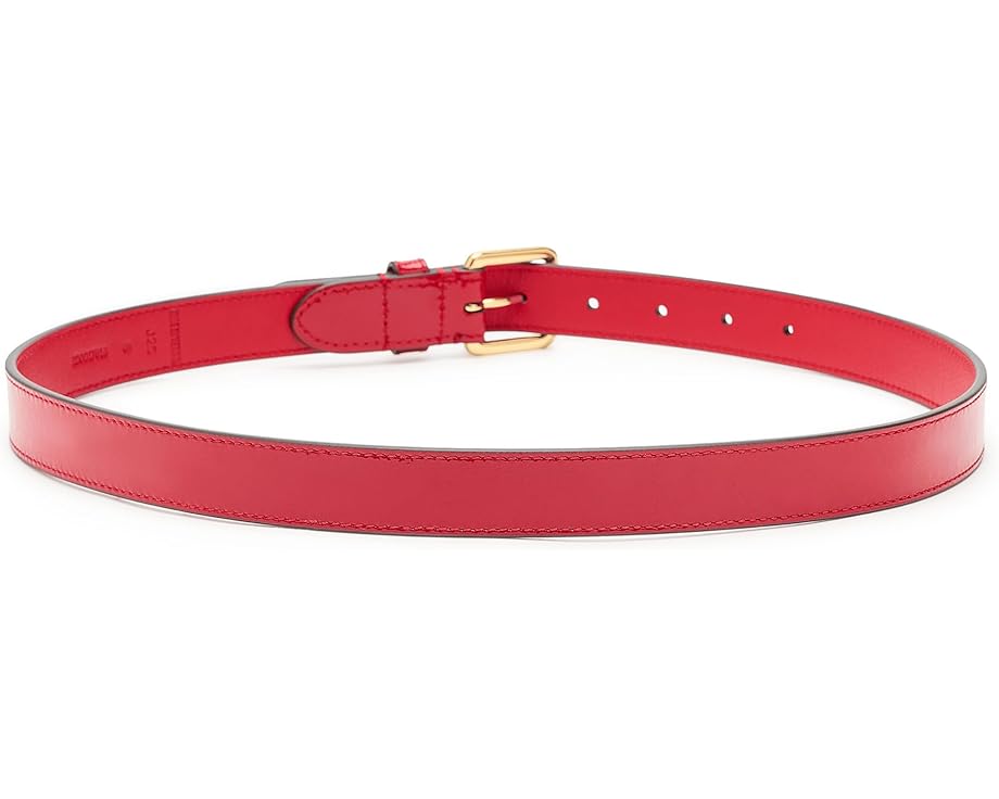 Узкий ремень Lauren Ralph Lauren Logo Keeper из лакированной кожи с гравировкой