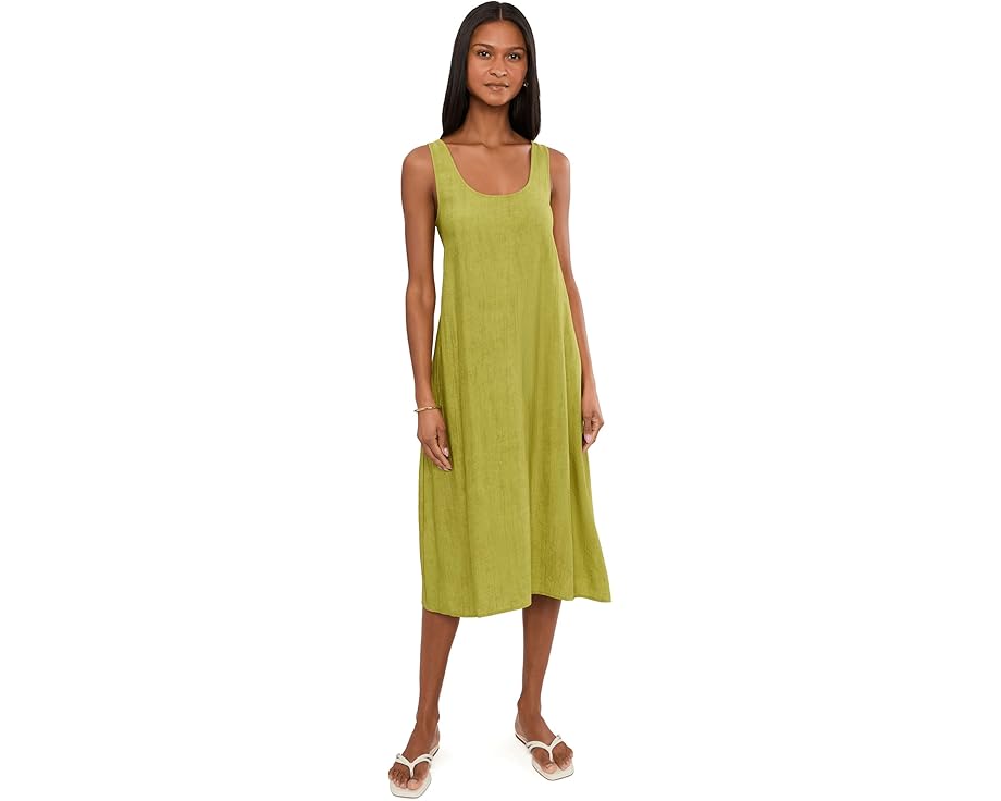 Платье Natori Terra Foil Crinkle Scoop Neck из фольгированной ткани