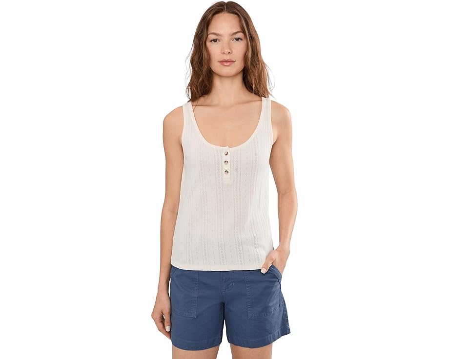 Майка Foothill Pointelle Henley Tank из органического хлопка и переработанного полиэстера Toad&Co