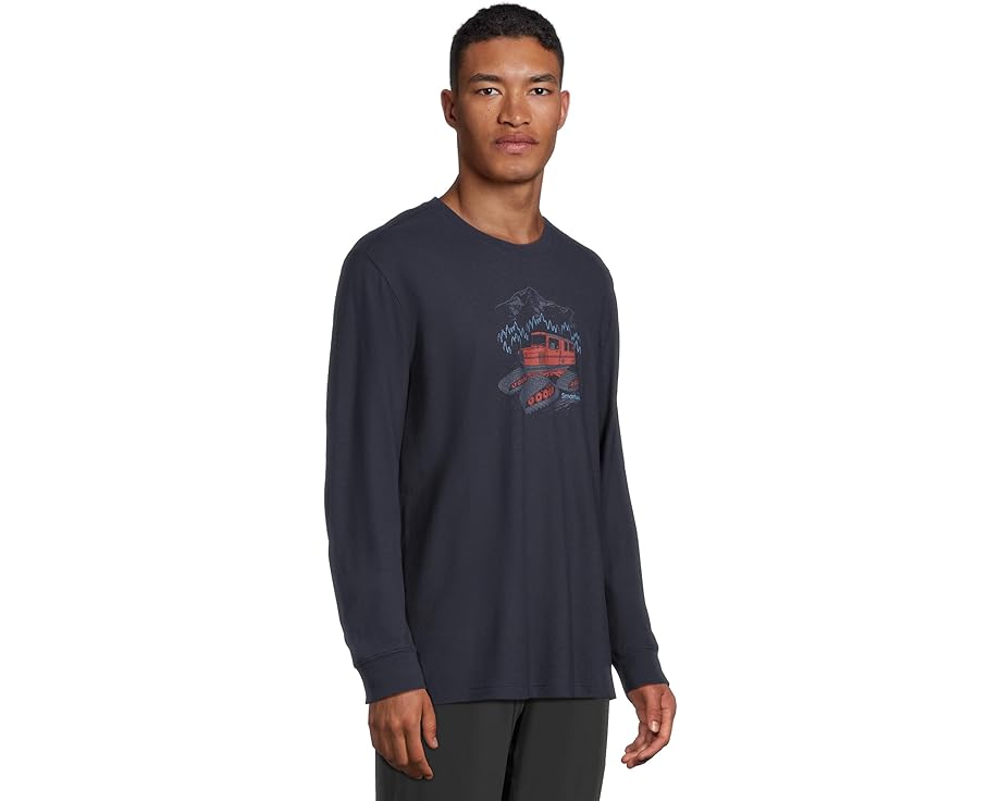 Футболка Smartwool Snowcat Graphic Long Sleeve с длинным рукавом и принтом
