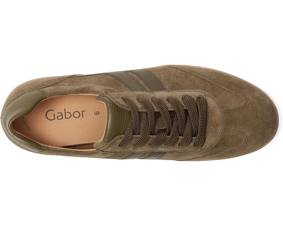 Кроссовки Gabor 73.300.11 из оливковой замши