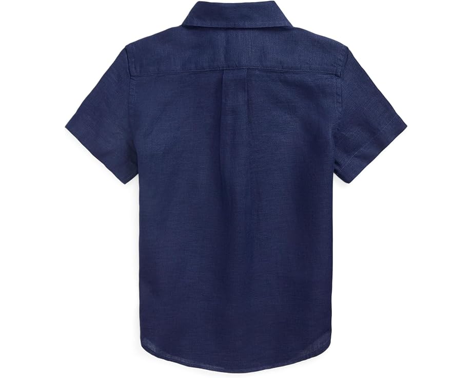 Детская рубашка Polo Ralph Lauren Kids из льна с короткими рукавами