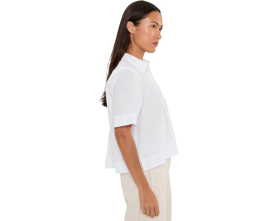 Блуза с классическим воротником из органического хлопкового поплина от Eileen Fisher