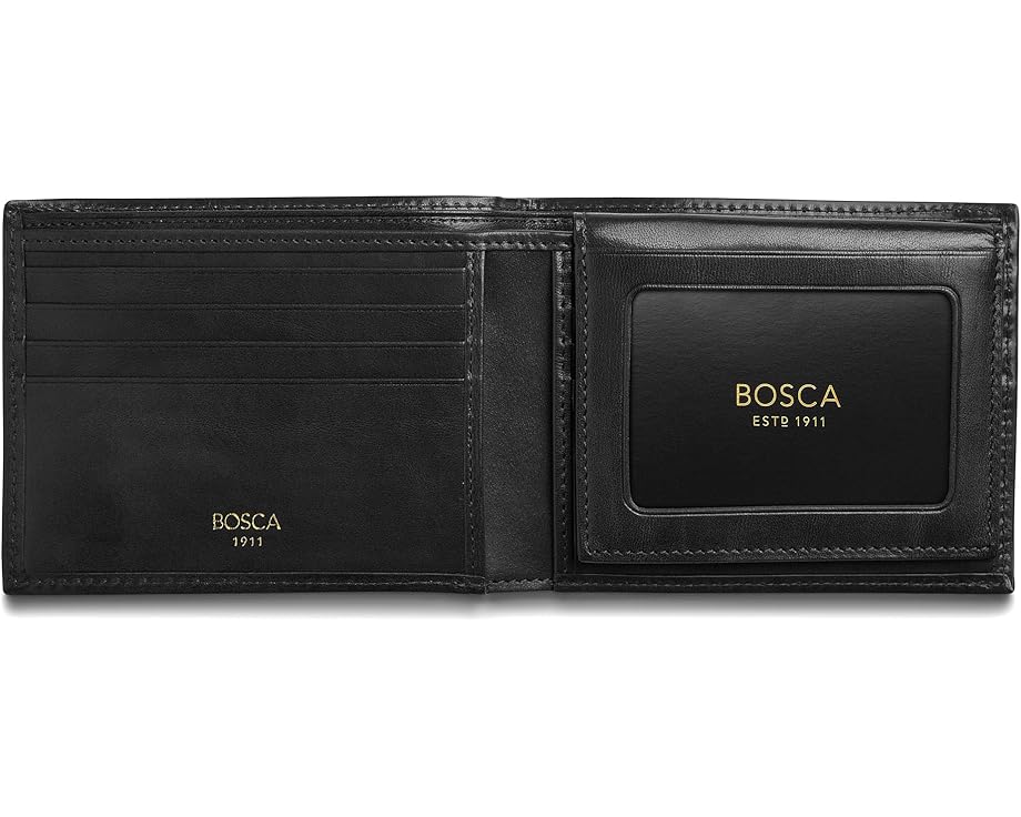 Кошелек для карт Bosca с отстегивающимся ID-футляром из состаренной кожи