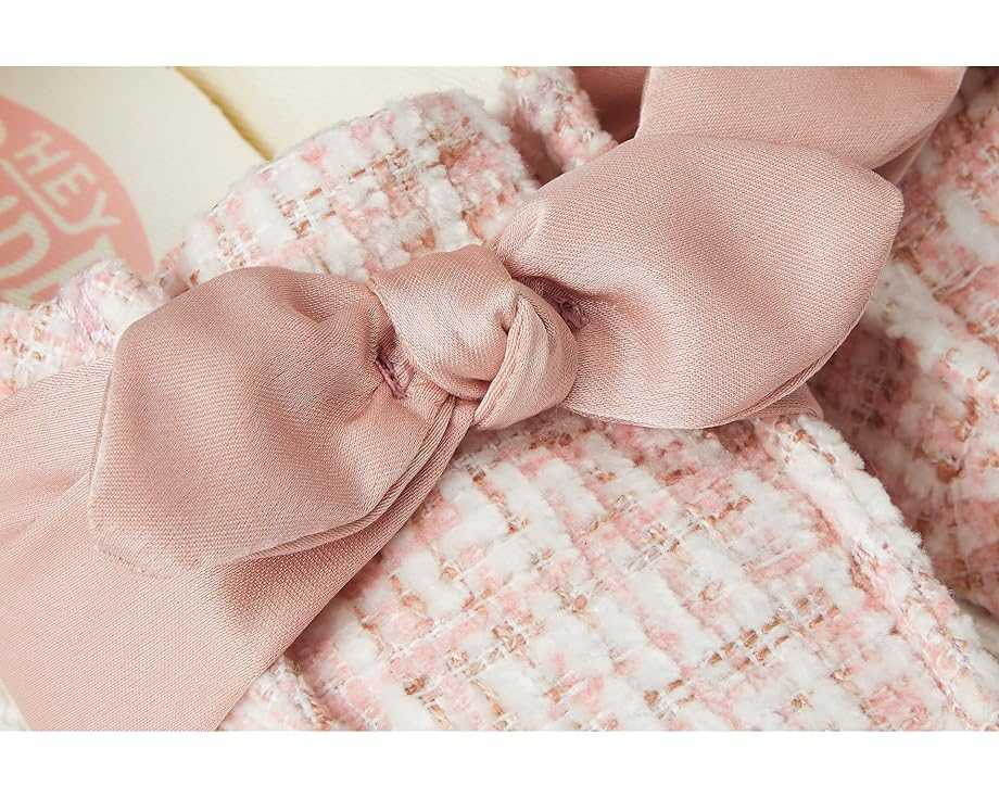 Hey Dude Kids Wendy Bow Tweed детские слипоны из твида с атласным бантом