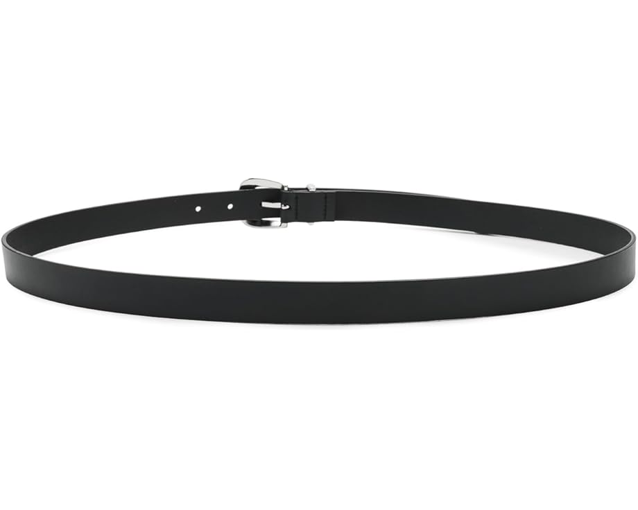 Узкий кожаный ремень Madewell Skinny Leather Western с металлической пряжкой