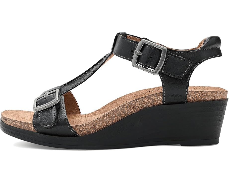 Сандалии Taos Footwear Top Notch на танкетке с кожаным верхом и декоративными пряжками