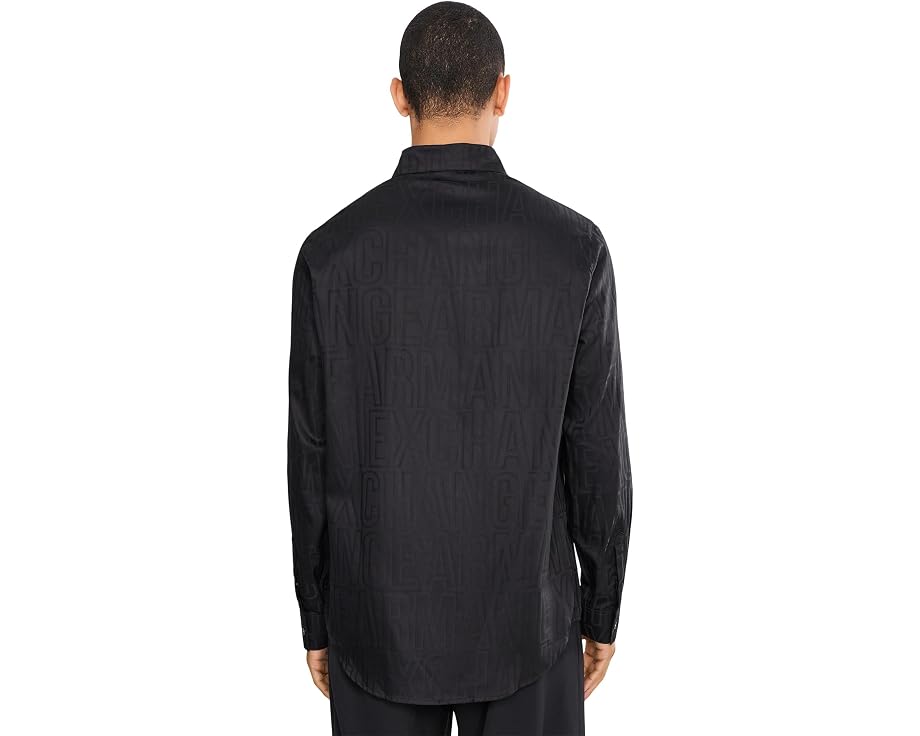 Рубашка Armani Exchange с длинным рукавом и принтом all-over