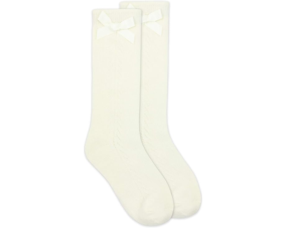 Girls' Pointelle Bow Knee High Socks 1 Pack