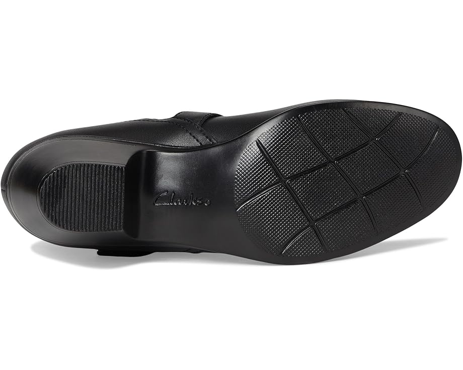 Туфли Clarks Emily 2 Janna с удобным каблуком и двойным ремешком
