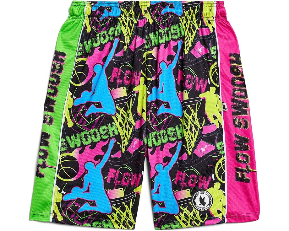 FLOW SOCIETY Flow Swoosh Neon Shorts, дышащая сетка