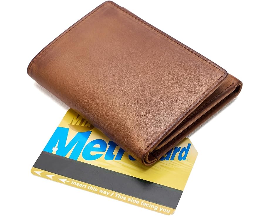 Boconi трифолд кошелек из натуральной кожи с RFID защитой