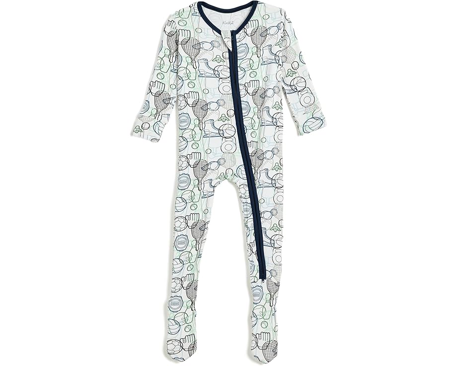 Слип с принтом и двухсторонней молнией для младенцев Kickee Pants