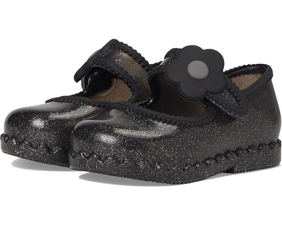 Балетки Hip Ballerina с аппликацией цветка и липучкой Mini Melissa