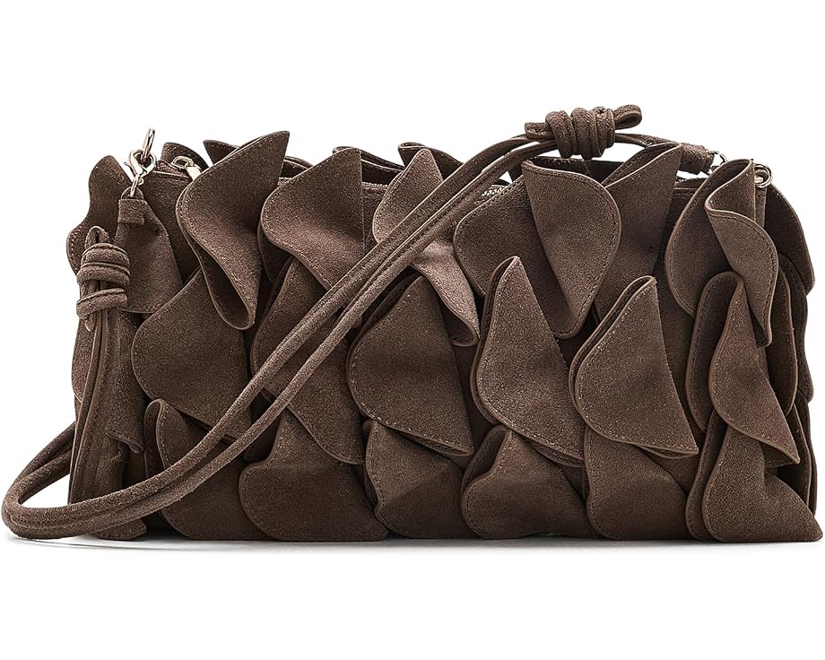 Замшевая сумка-клатч в виде цветка Suede Flower Clutch Bag FARM Rio