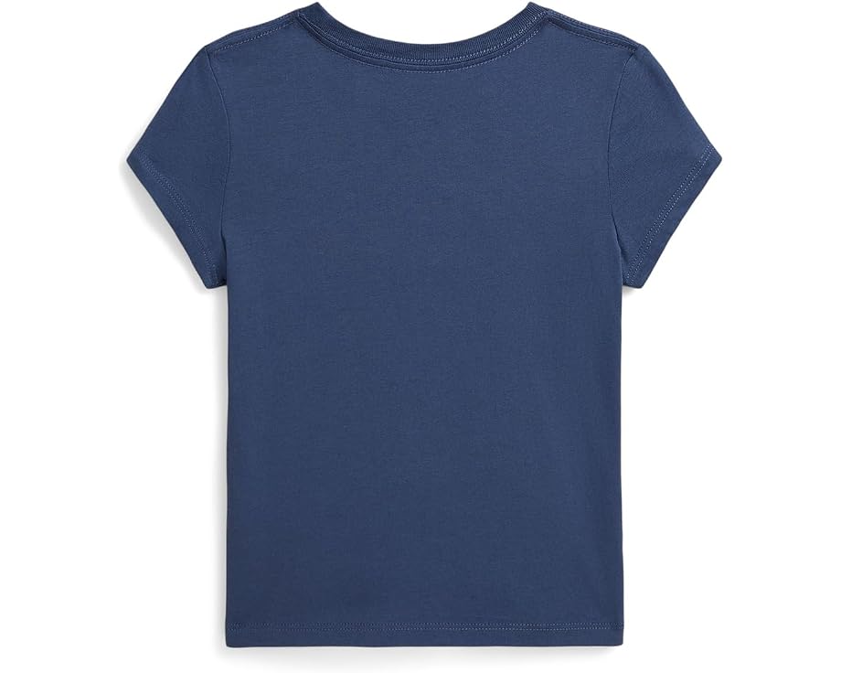 Футболка из хлопкового джерси с патчворк логотипом для детей Polo Ralph Lauren