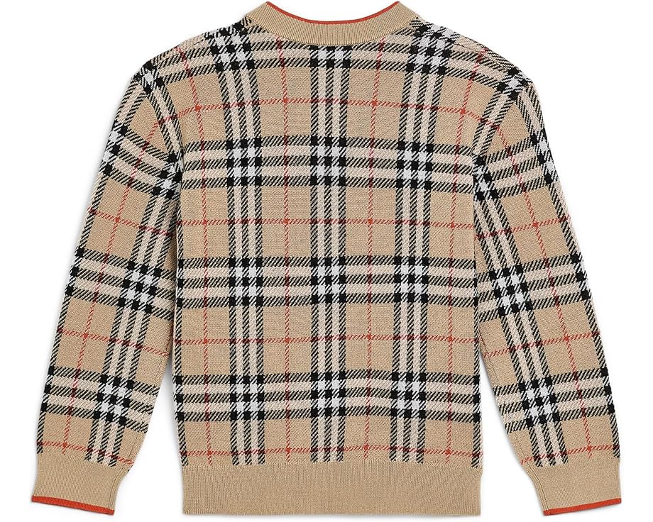 Детский вязаный кардиган Burberry Kids Graham Vintage Top в клетку