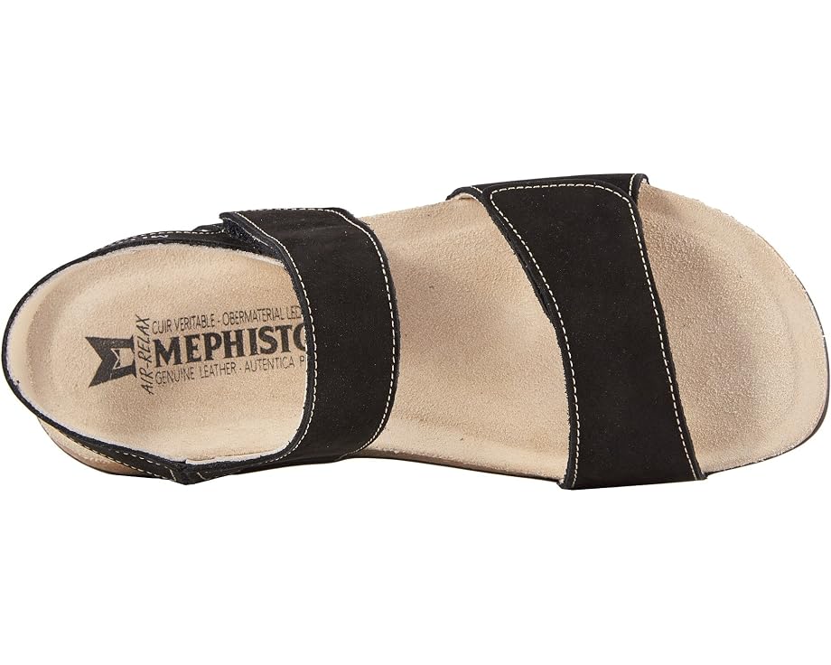 Сандалии Mephisto Agave из нубука с анатомической стелькой Air Relax и каблуком 1 дюйм (2.54 см)