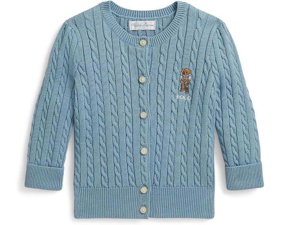 Детский хлопковый кардиган Polo Bear с мини-косами Polo Ralph Lauren