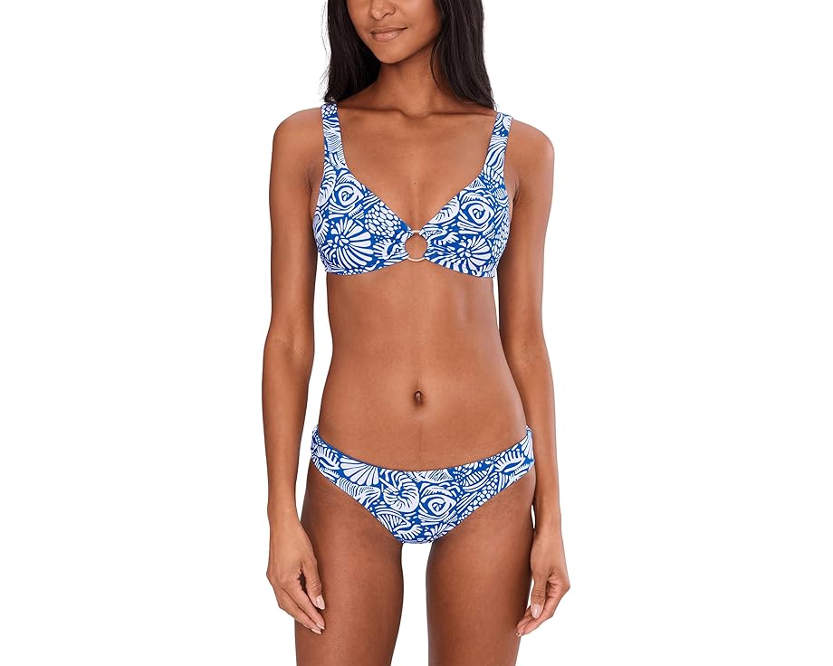 Бикини топ Seafolly C Shells Triangle с металлической отделкой и регулируемыми завязками