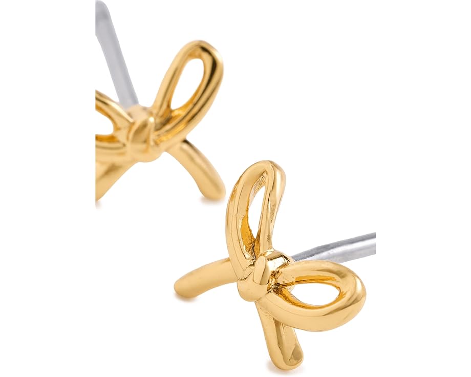 Серьги-гвоздики Girlie Pearlie Mini Bow с имитацией жемчуга от Kate Spade New York