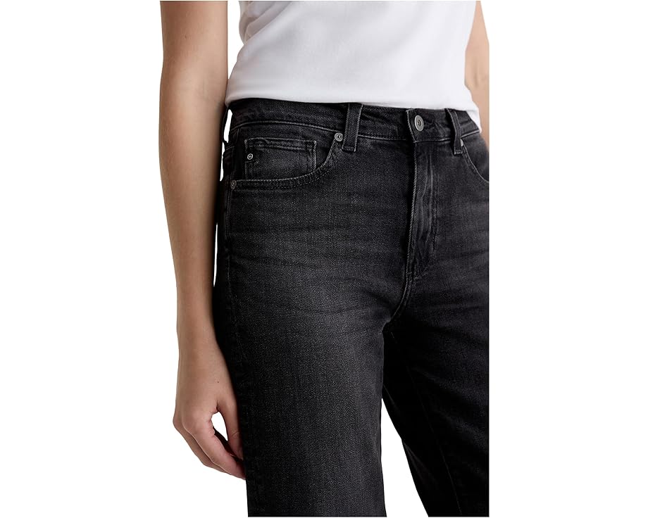 Прямые джинсы AG Jeans Brinley со средней посадкой в цвете Nebula