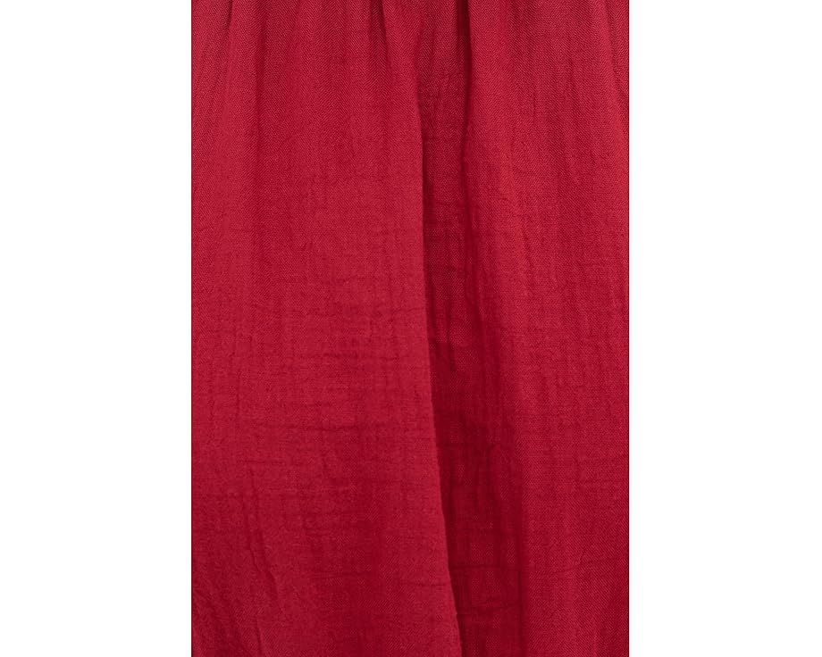 Платье-миди Coastal Double Gauze Tiered PACT с высоким воротом