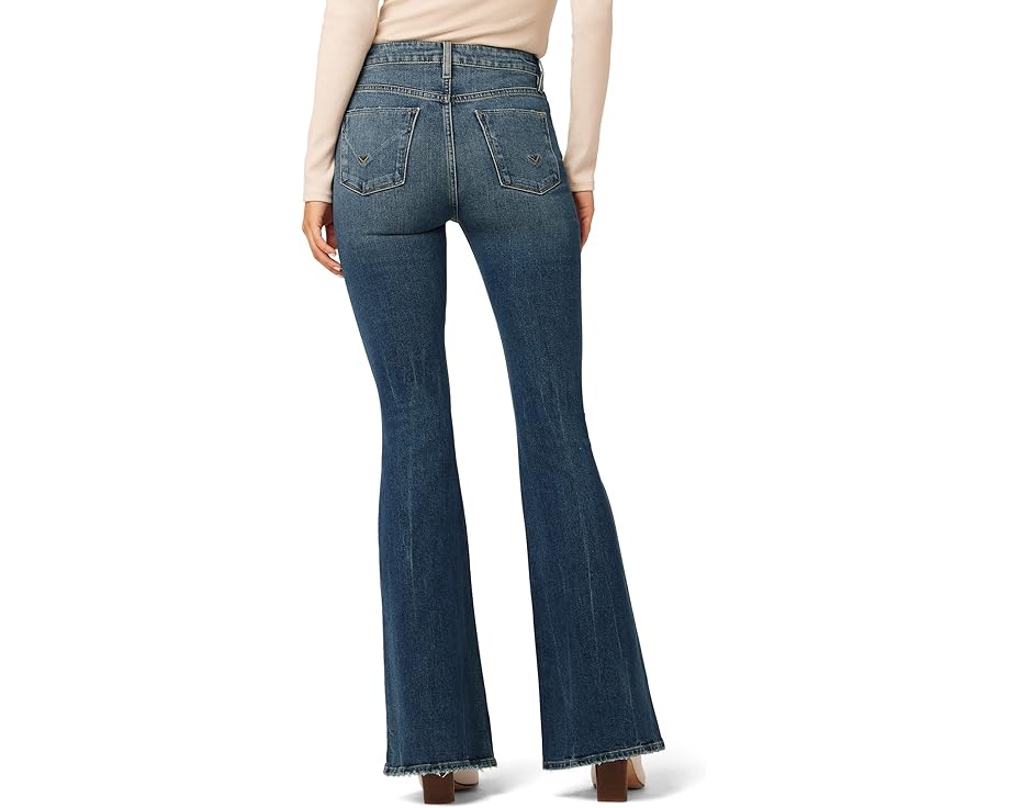 Джинсы Hudson Jeans Holly с высокой посадкой и расклешенным низом цвета Timber