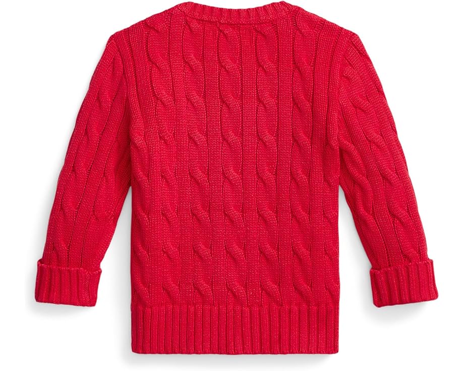 Свитер из хлопка с рельефной резинкой Polo Ralph Lauren Kids для младенцев