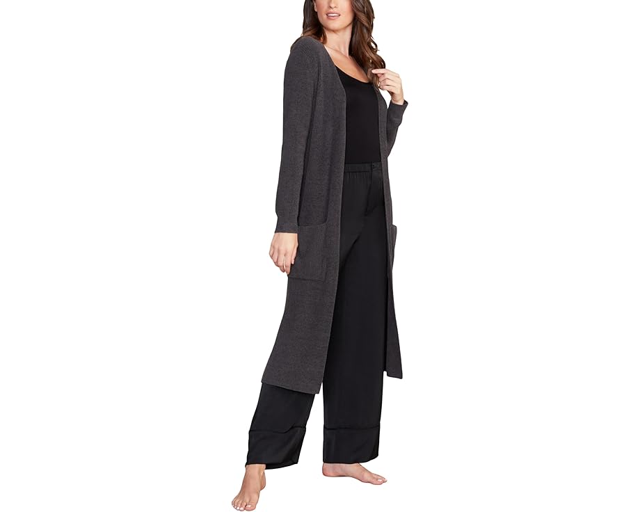 Длинный кардиган Barefoot Dreams CozyChic Ultra Lite с ребристой вязкой