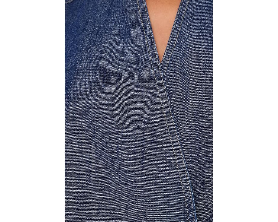 Куртка Eileen Fisher Lightweight Organic Cotton Denim Curved Front джинсовая