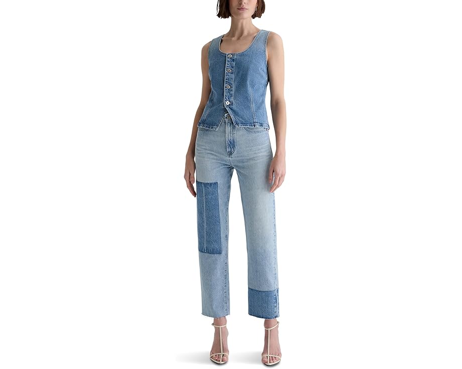 Джинсы AG Jeans Brinley с завышенной талией и прямым кроем в цвете Carpinteria