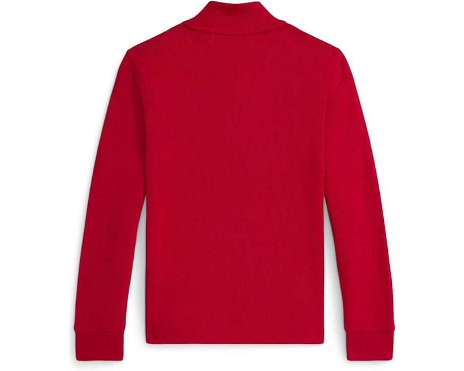 Поло с молнией на четверть Estate Rib Polo Ralph Lauren Kids для малышей и детей