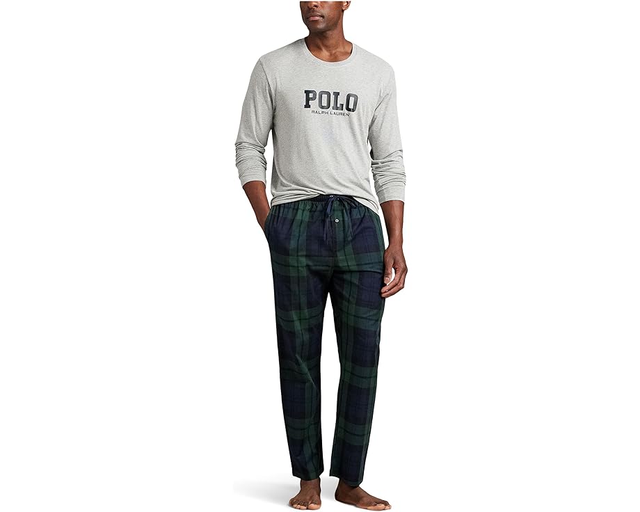 Пижамный комплект Polo Ralph Lauren из трикотажа и ткани