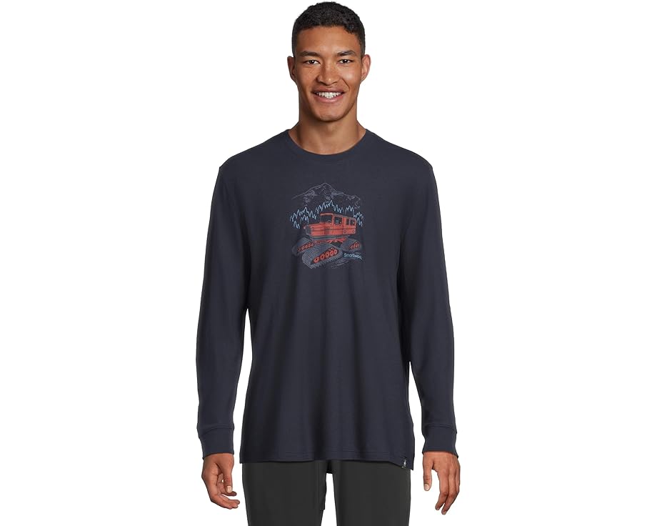 Футболка Smartwool Snowcat Graphic Long Sleeve с длинным рукавом и принтом