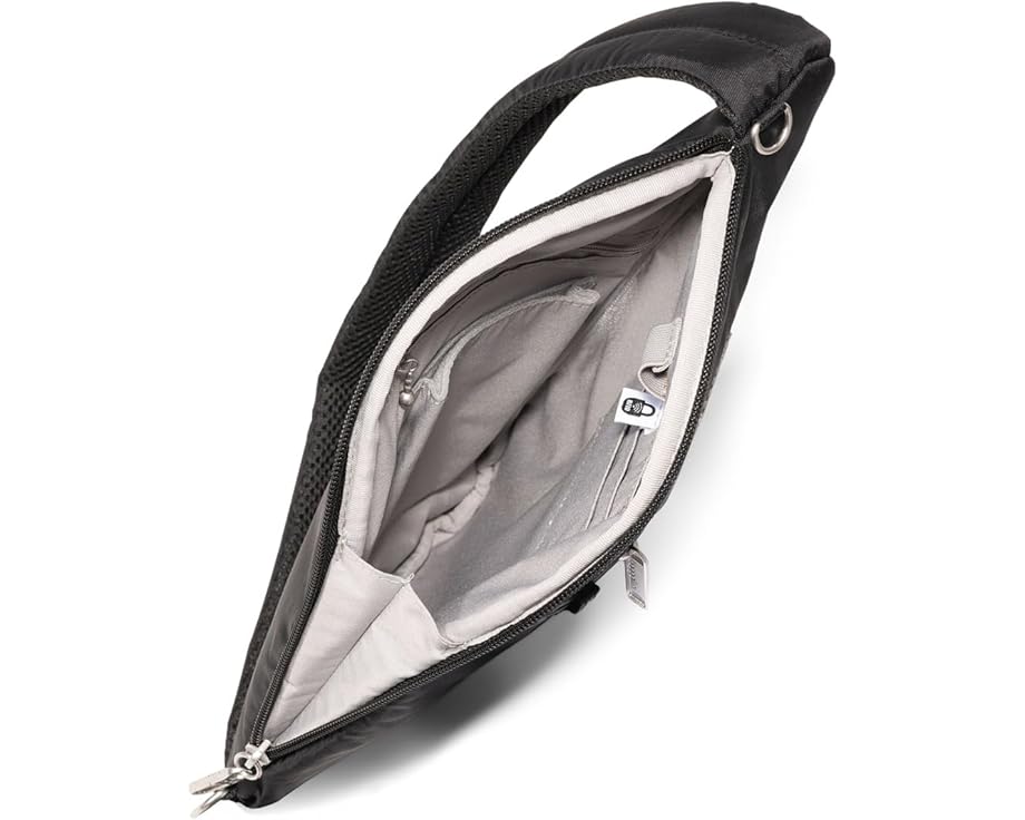 Baggallini Securtex антикражевая слинг сумка Half Moon с защитой от порезов