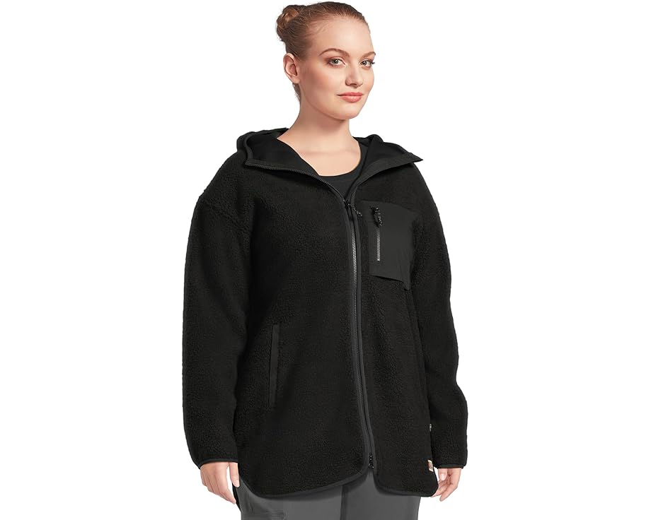 Длинная куртка Fjällräven Vardag Pile Fleece с капюшоном из переработанного полиэстера
