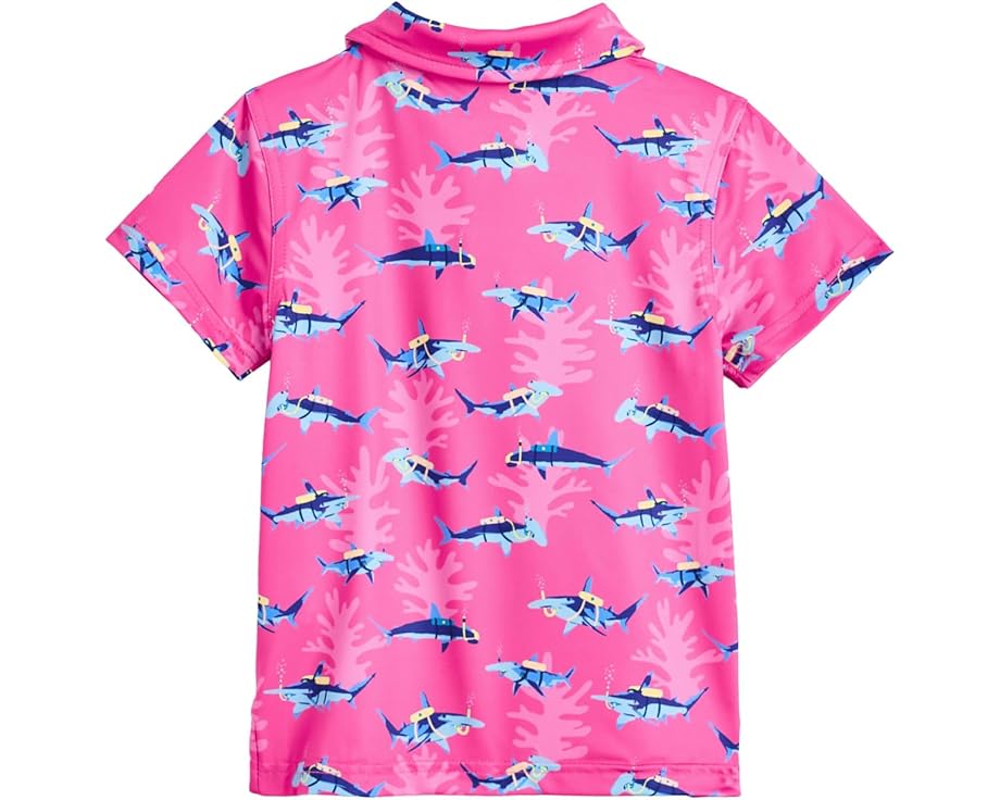 Поло Chubbies Kids The Lil Great Pink Shark для малышей