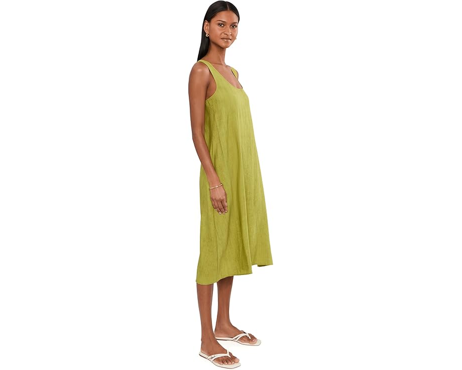 Платье Natori Terra Foil Crinkle Scoop Neck из фольгированной ткани