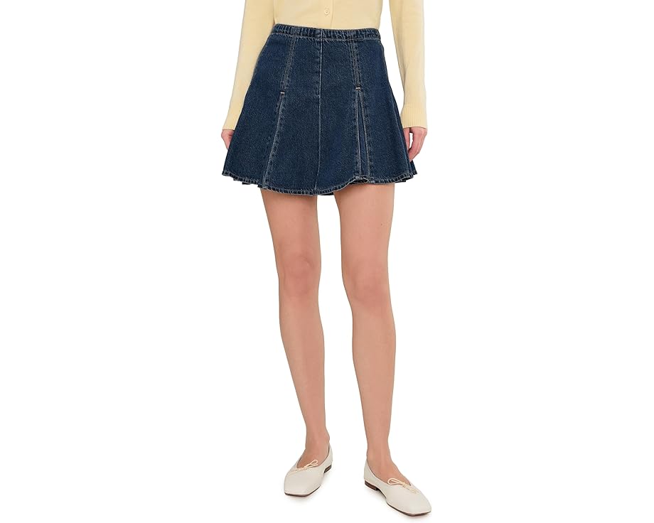 Мини-юбка Levi's Premium Godet из денима с TENCEL Lyocell