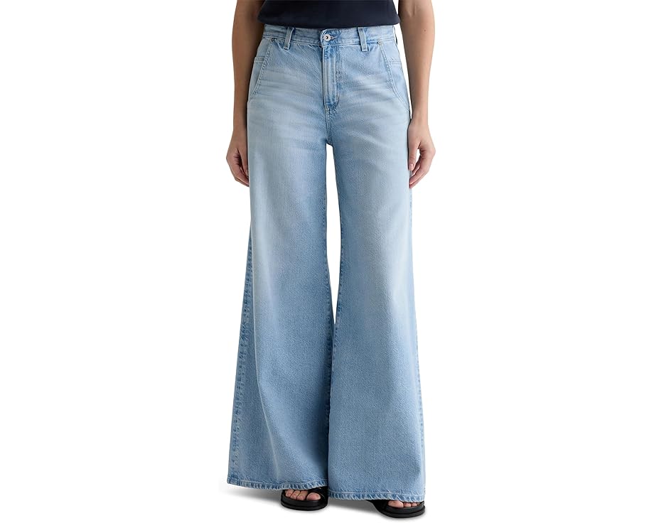 AG Jeans Джинсы Posey с завышенной талией и суперширокими штанинами в цвете Allusion