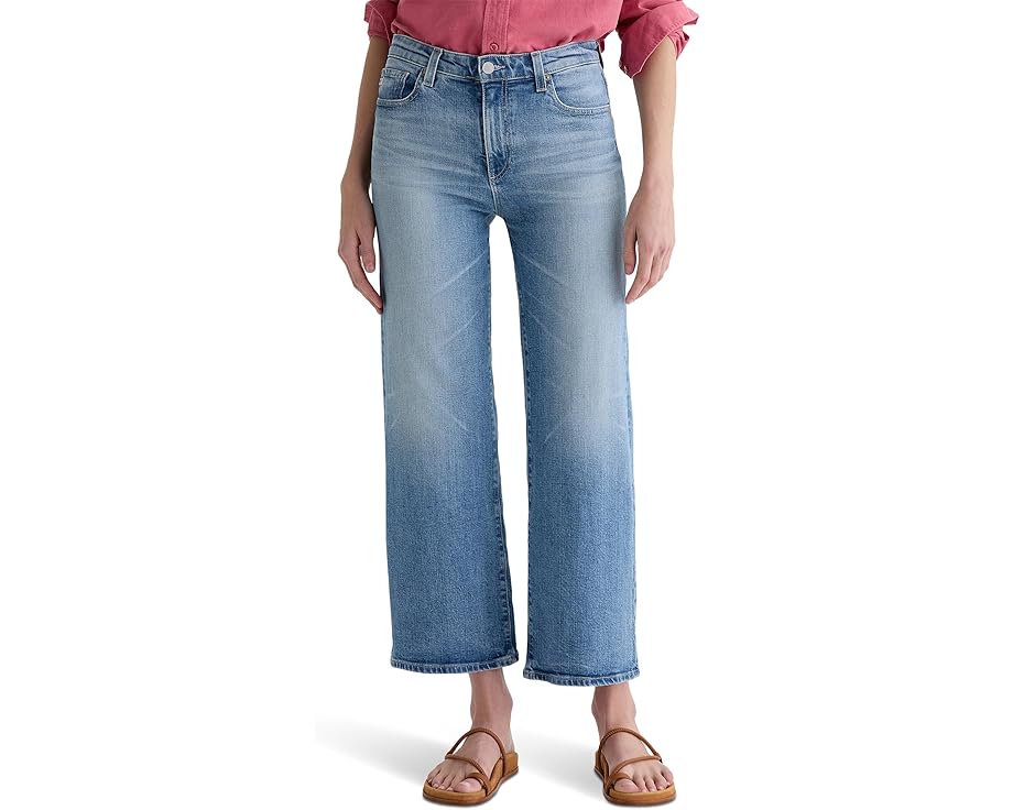 Джинсы AG Jeans Saige с завышенной талией и широкими штанинами в цвете Helios