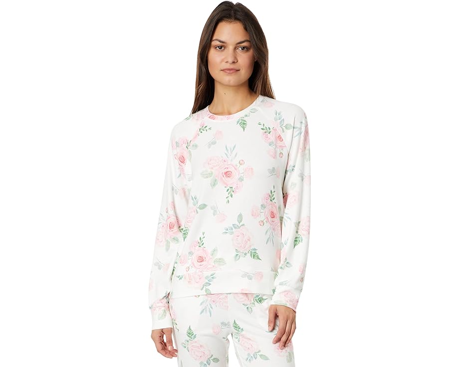 Толстовка Garden Hearts Floral от P.J. Salvage с цветочным принтом бежевого цвета
