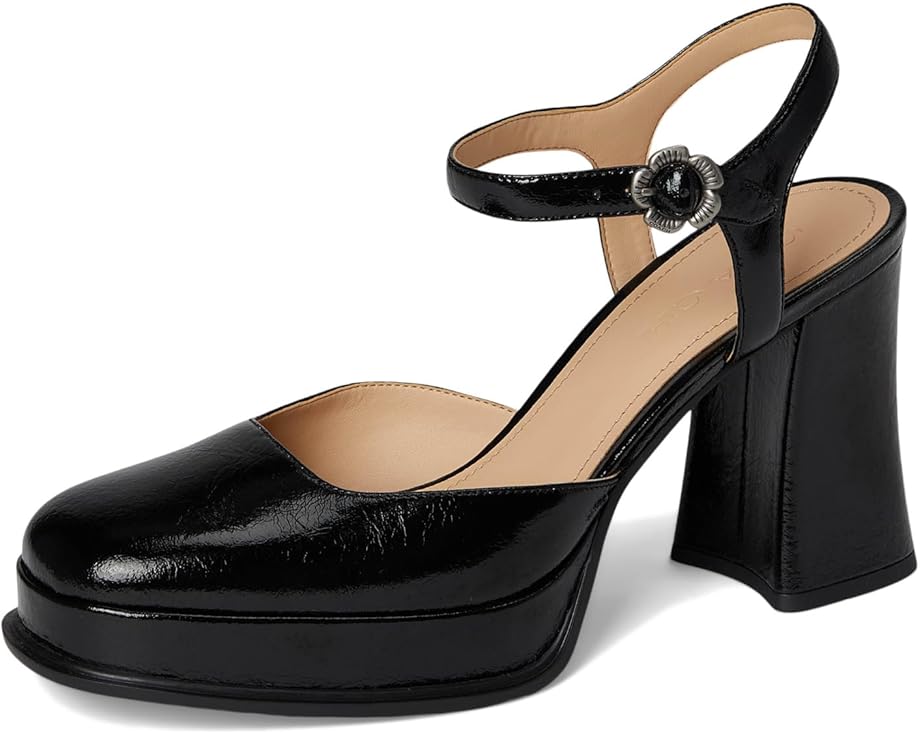 Туфли COACH Pump With Tea Rose с квадратным носком